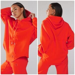 Savage x Fenty Essential Oversized Hoodie in Red Tempo